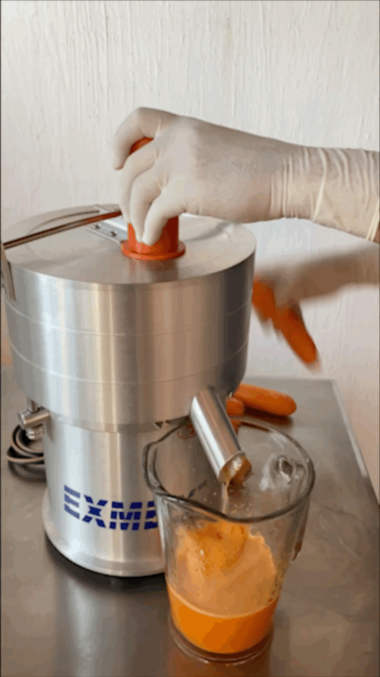 PODEROSO EXTRACTOR INDUSTRIAL PARA JUGO DE ZANAHORIA EXMEX