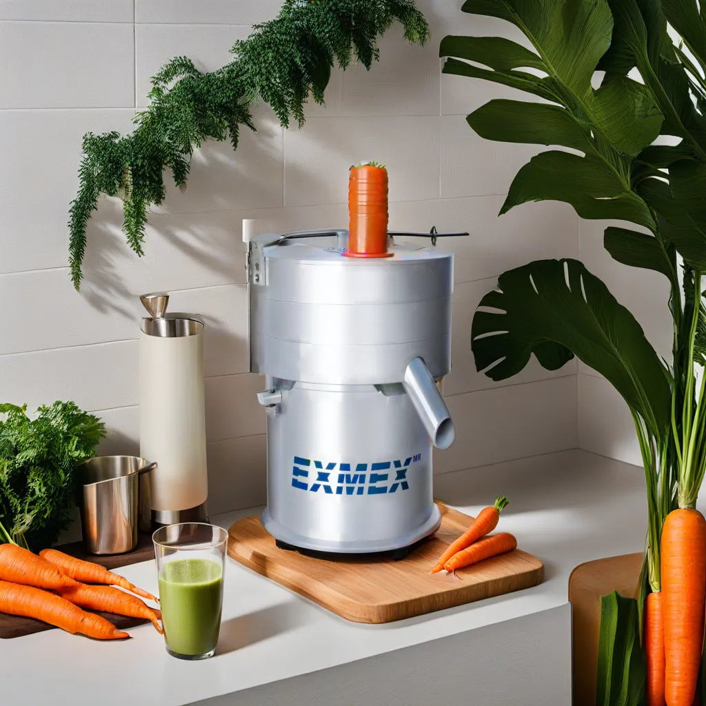 PODEROSO EXTRACTOR INDUSTRIAL PARA JUGO DE ZANAHORIA EXMEX