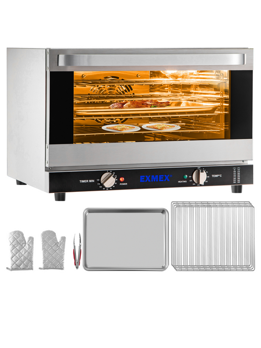 Horno de convección industrial Exmex 47L/43Qt, 1600W 110V