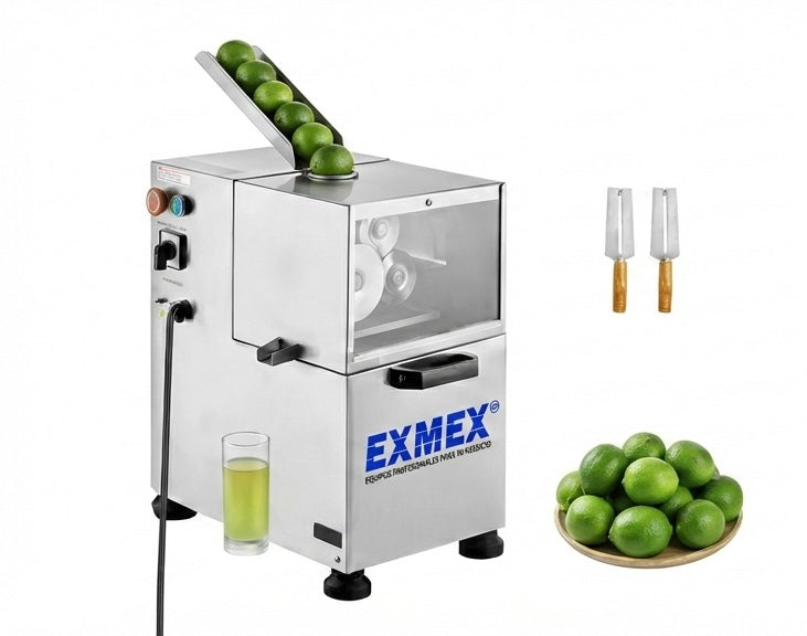 Exprimidor De Limón Automático Industrial EXMEX | Acero Inox 304 Uso Rudo