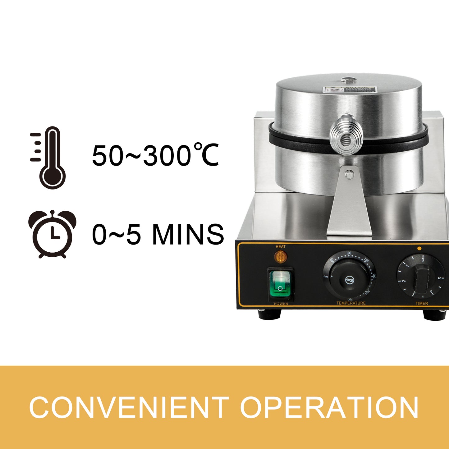 Máquina para hacer waffles comercial exmex