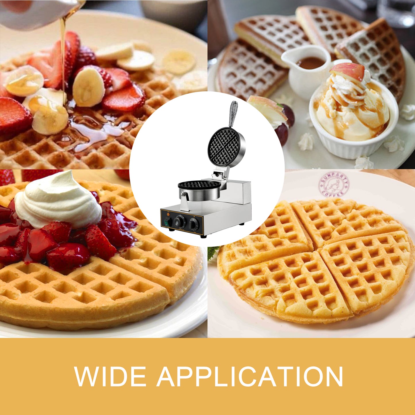 Máquina para hacer waffles comercial exmex